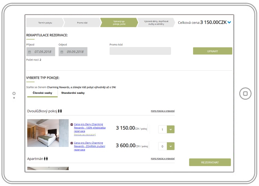 ResMaster - proces rezervace