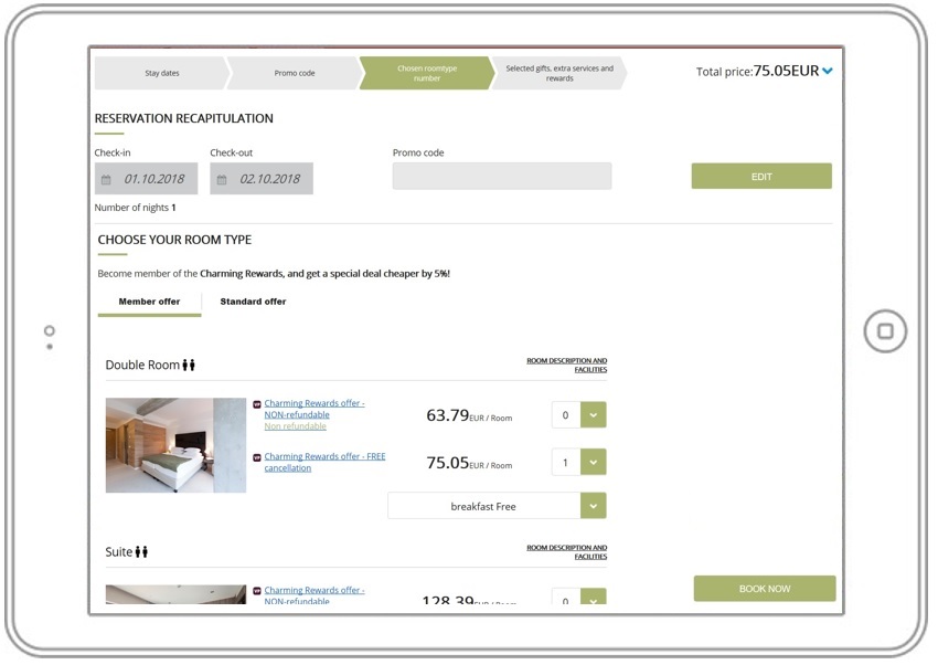 ResMaster - proces rezervace